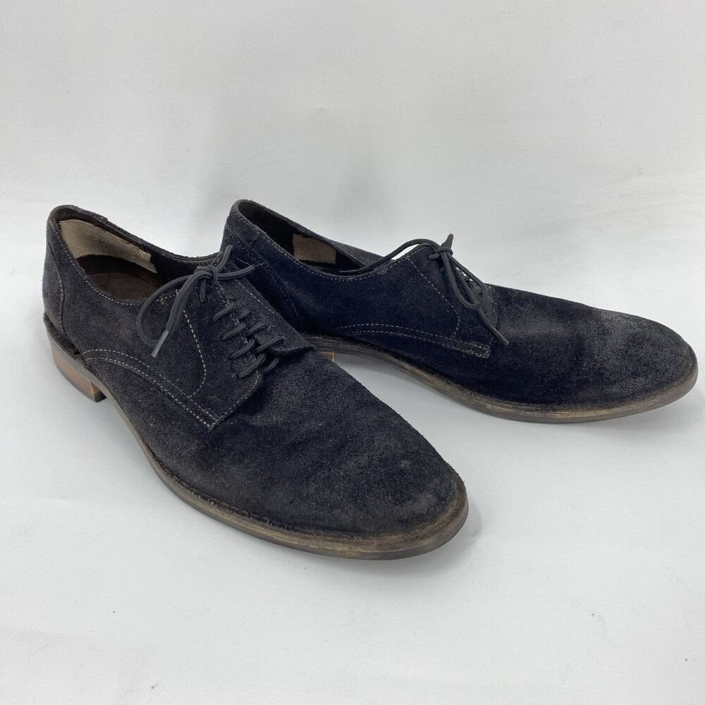 Cole Haan Black Suede Leather Oxford Dress Shoes Derby Casual Mens 11